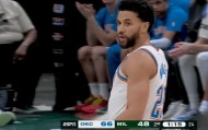 阿杰伊-米切尔里突外投连得6分，帮助雷霆稳住20分分差